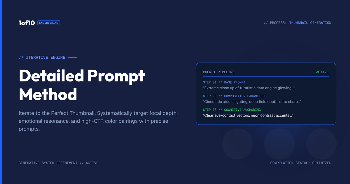 The Detailed-Prompt Method: Iterate to the Perfect Thumbnail