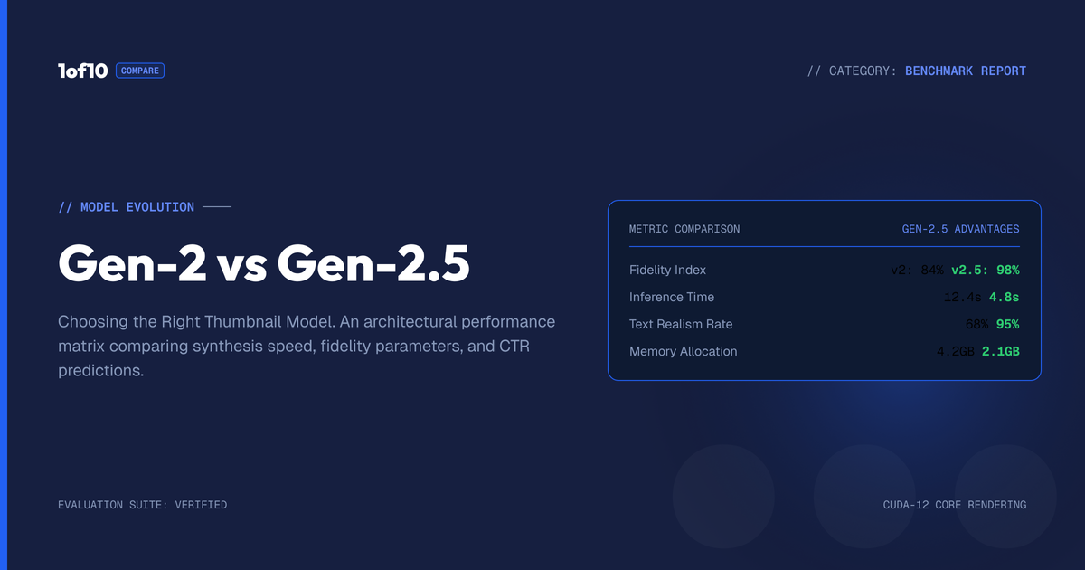 Gen-2 vs Gen-2.5: Choosing the Right Thumbnail Model
